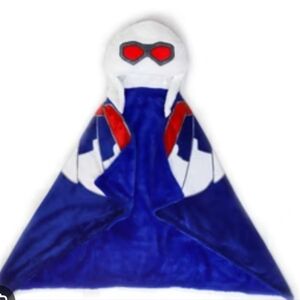 Target Captain America Sam Wilson Blue Hooded Plush Blanket